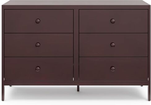 Graco Theo 6 Drawer Dresser (Pebble Gray) - GREENGUARD Gold Certified, Interlocking Drawer System, Dresser Drawer Organizer for Nursery & Kids Bedroom in Saudi Arabia