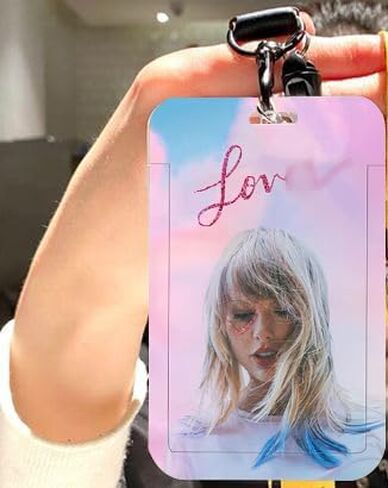 Female Card ID Holder Badge with Lanyard, Detachable Lanyard for Nurse Teacher Women Doctor, Gifts for Birthday, Fan in Saudi Arabia