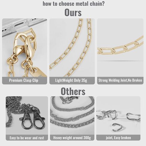 Phone Chain Crossbody Phone Lanyard Detachable Phone Strap With Metal Neck Phone Holder Phone Charm Lightweight Cell Phone Lanyard for iPhone Women Girls Travel Shopping Camp Walking in Saudi Arabia
