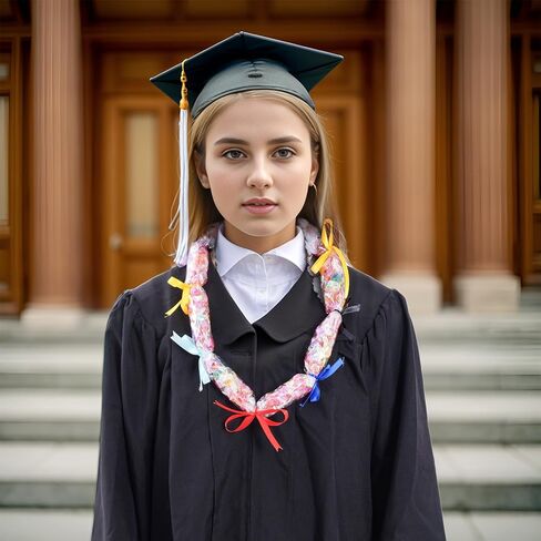 66 قطعة من مجموعة أدوات صنع حلوى التخرج من فئة أنابيب حلوى التخرج من فئة 2024 مجموعة أدوات صنع قلادة التخرج من أكياس Lei مع شريط 6 لفات لأكاليل التخرج المدرسية وحفلات الهدايا بنفسك in Kuwait