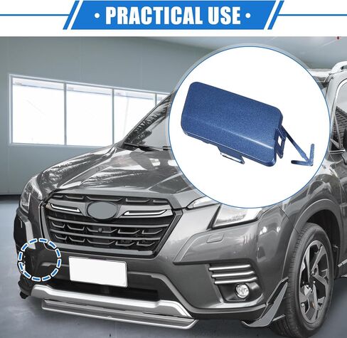 Front Bumper Tow Hook Cover Compatible for Subaru Forester 2009-2013, Durable Plastic Silver Tone Front Right in Saudi Arabia