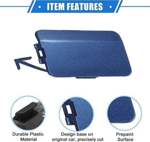 Front Bumper Tow Hook Cover Compatible for Subaru Forester 2009-2013, Durable Plastic Silver Tone Front Right in Saudi Arabia