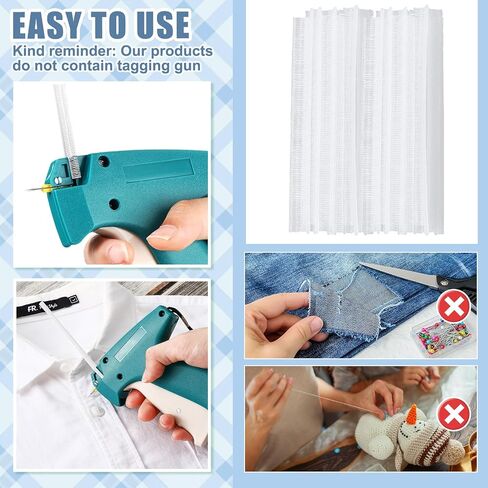 12000 Pcs Micro Tagging Gun Fasteners Kit Mini Stitch for Fine Stitch Tag Gun Tag Gun Refills Fine Tagging Barb Fasteners for Mini Stitch Tag Gun (Black and White) in Saudi Arabia