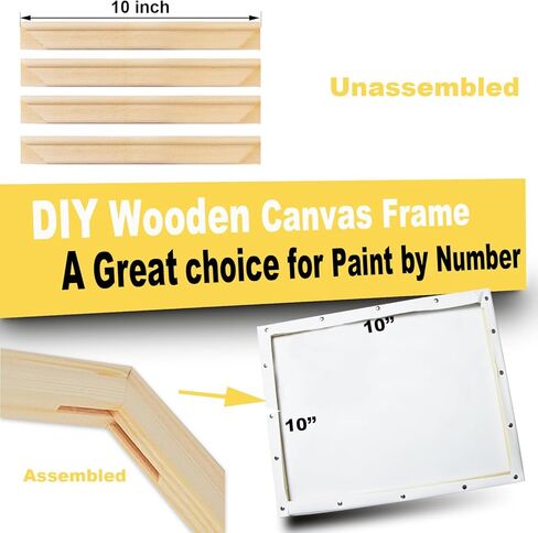 DIY Canvas Stretcher Bars 16x20 Inch Canvas Frame, Sturdy Stretcher Frames for Oil Paintings, Prints, Paint by Numbers & Posters(Need Extra Size to wrap Around The Frame) in Kuwait