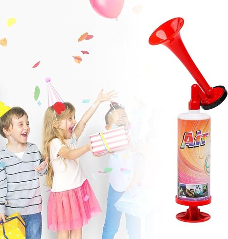 FARBIN Loud Air Horn Handheld Pump Air Horn Noisemakers for Kids Birthday Party, Football Match Sporting Events, Festival Celebrations, Fog Warning Horn Trump, 2pcs (Mini handheld horn 2pcs) in Saudi Arabia
