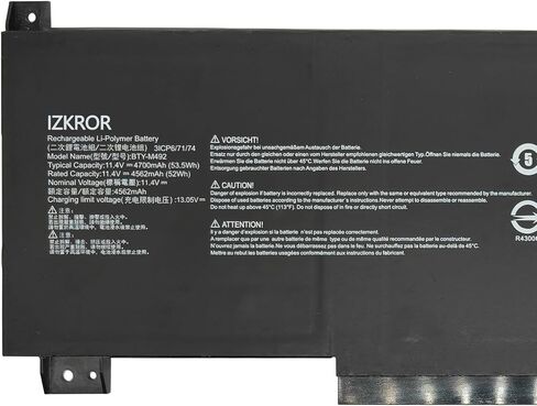 BTY-M492 53.5Wh 4700mAh بطارية بديلة لـ MSI Sword 15 A11U A11UD A11UE / Katana GF66 GF76 11UE / Crosshair 15 17 A11UCK / WF66 WF76 11UI 11UJ / Pulse GL66 GL76 Series Laptop 3ICP6/71/74 in Saudi Arabia