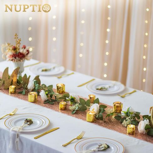 NUPTIO Votive Candle Holders Glass: 12 Set of Clear Tea Light Holder for Floating and Votives Candles Small Modern Tealight Candleholder for Christmas Wedding Party Table Centerpiece 1.6 in & 2 in H in Saudi Arabia