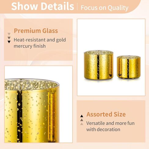 NUPTIO Votive Candle Holders Glass: 12 Set of Clear Tea Light Holder for Floating and Votives Candles Small Modern Tealight Candleholder for Christmas Wedding Party Table Centerpiece 1.6 in & 2 in H in Saudi Arabia