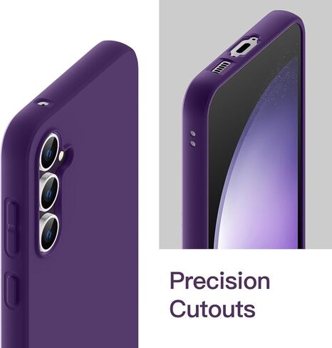 حافظة JETech نحيفة لهاتف سامسونج جالاكسي S23 FE مقاس 6.4 بوصة، غطاء هاتف رقيق مرن ناعم من مادة TPU مقاوم للصدمات مع لمسة نهائية غير لامعة (أسود) in Kuwait