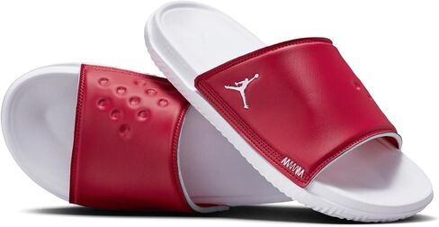NIKE Jordan Play Men's Slides (DC9835-611, Varsity Red/White/White) Size 12 in Saudi Arabia