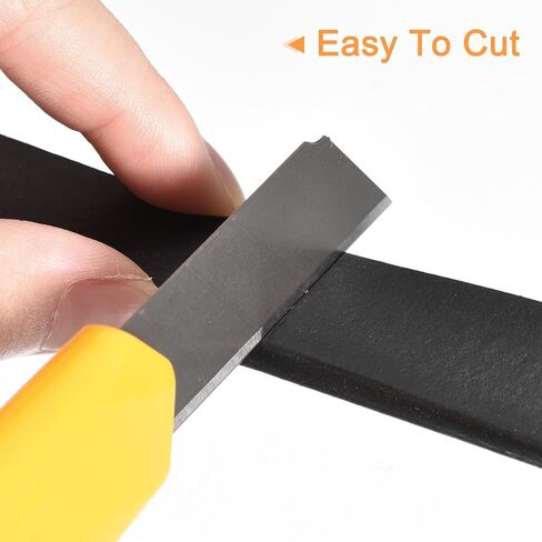 شريط ورق إسفنجي مطاطي من uxcell EPDM مقاس 3/16 بوصة طول × 1.2 بوصة عرض × 5 بوصات طول من مطاط النيوبرين شريط الطقس لحشية DIY والحرف اليدوية والعزل in Kuwait