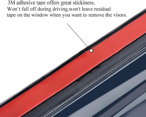 Vesul Tape-On Window Visor Compatible with Subaru Crosstrek 2024 Touring Limited Wilderness Convenience Sport Premium Base Rain Guard Window Wind Deflector Shield Cover Visor Dark Black in Saudi Arabia