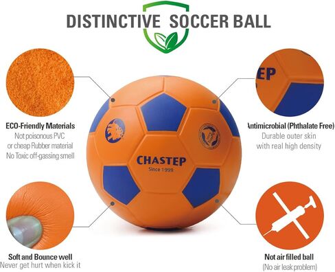 Chastep Sports Foam Soccer Ball for Kids or Beginner, 8“ Sponge Soccer Ball, Safe & Soft Kick Play in Kuwait