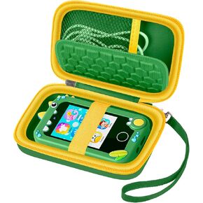 حافظة متوافقة مع Kikapabi/ for Joozfee/ for Dancecow/ for Prysyedawn Kids Toy الهاتف الذكي، حافظة ألعاب تعليمية للهاتف الخلوي للعب الأطفال الصغار، تحمل أيضًا بطاقة SD وحبل قصير وكابل - أرجواني (صندوق فقط)