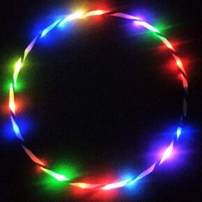 LED Hoops for Kids Adults - CRTEPST Light Up Glow Sport Rings Dance Toy for Sports Playing Exercise
