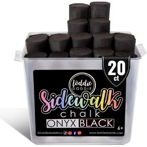 Loddie Doddie Sidewalk Chalk Bucket, Jumbo Easy Grip, No Roll, 50 Piece in Kuwait