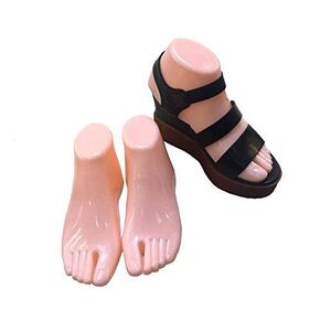 Female Plastic Foot Model Tools for Sandals Display (Transparent)