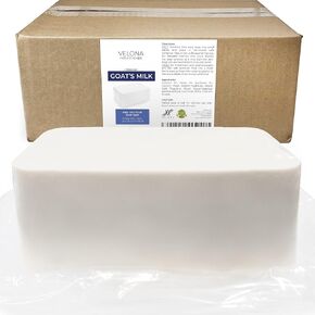 velona 25 LB - GOATS MILK Soap Base | Wholesale & Bulk | SLS/SLES free | Melt and Pour | Natural Bars For The Best Result for Soap-making