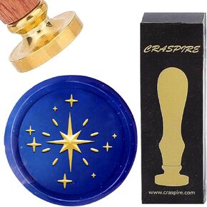 CRASPIRE Pinecone Wax Seal Stamp Branches Vintage Sealing Wax Stamps 30mm Retro Wood Stamp Removable Brass Head for Wedding Invitations Envelopes Halloween Christmas Thanksgiving Gift Packing