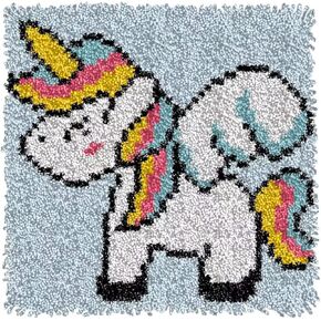 YOOTOM Latch Hook Rug Kits for Adult Kids, Color Pre-Pinted DIY Crochet Rug Handcrafts Carpet Mat for Home Decoration Festival Gift, 20x15in