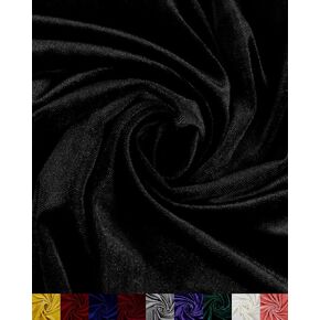 HOTGODEN Stretch Velvet Fabric: Red 63" Wide 2, 5, 10, Yards 95% Polyester 5% Spandex Velvet Fabric for DIY Sewing, Apparel, Costume, Craft Projects