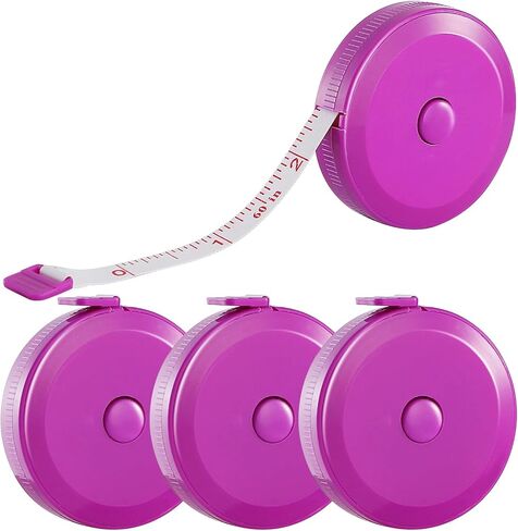 Tape Measure, 4 Pack Soft Retractable Measuring Tape 60-Inch/150cm Double-Scale Metric Tape Measure,for Body Measuring Sewing Tailor Cloth Knitting Home Craft Measurements (Blue) in Saudi Arabia