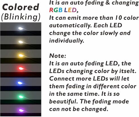 25PCS Pre-wired Micro Blinking LEDs(Light Mode: Flashing Red Light) 0805 SMD LEDs With Assembly Accessories For Beginner Model Building in Kuwait