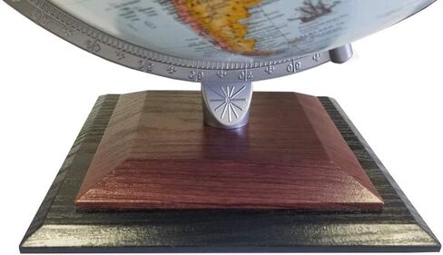 Replogle Alamo مقاس 12 بوصة لسطح المكتب World Globe، إغاثة مرتفعة، رسم خرائط حديث، صنع في الولايات المتحدة الأمريكية (أزرق) in Saudi Arabia