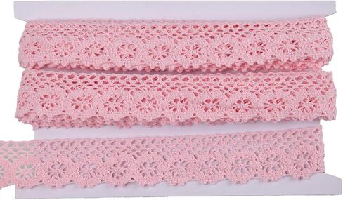 50 Yards 1.13 inch Wide Lace Trim Lace Ribbon Crochet Lace Scalloped Edge for Bridal Wedding Decoration Christmas Package DIY Sewing Craft 5 Yards Each (10 Mixed Colors, 1.13inch) in Kuwait