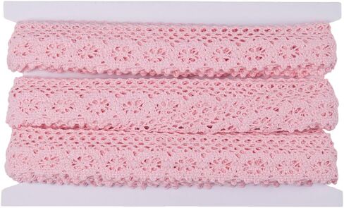 50 Yards 1.13 inch Wide Lace Trim Lace Ribbon Crochet Lace Scalloped Edge for Bridal Wedding Decoration Christmas Package DIY Sewing Craft 5 Yards Each (10 Mixed Colors, 1.13inch) in Kuwait