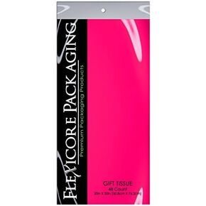 Flexicore Packaging White Gift Wrap Tissue Paper Size: 20 Inch X 30 Inch | Count: 48 Sheets | Color: White in Kuwait