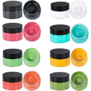 12 Jars Chalk Paste Paint Set,Chalk Paste Paint for Stencils, Art Craft Paint Chalkboard ink Paste for DIY Home Decor.