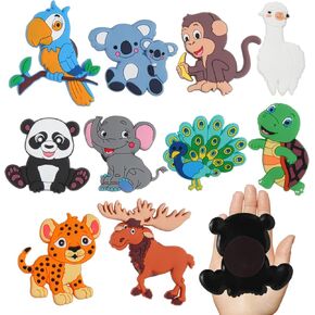 10 pcs Fridge Magnets for Kids,Refrigerator Magnets for Toddlers 1-3,Kids Magnets Educational Toys,Learning Animals Magnets for Babies,Animal Cartoon Magnet (Animal)