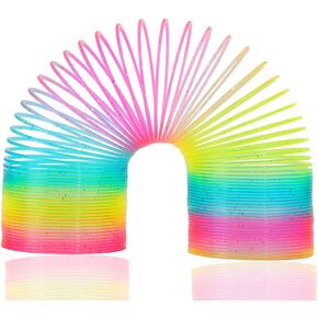 Magic Giant Rainbow Coil Toy - Jumbo Classic Multicolor Coil Spring Toy for Boys and Girls Birthday Christmas Party(4.2 x 4.2 inch)