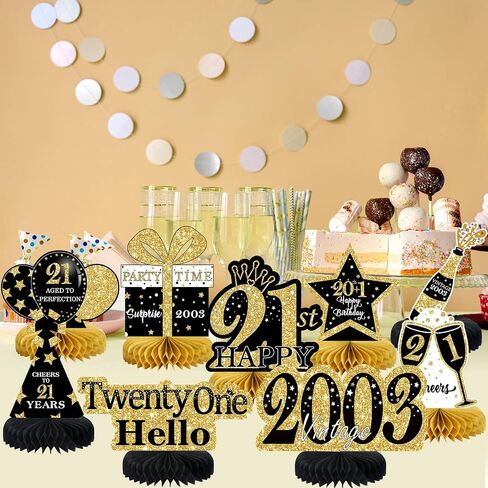 9 قطع زينة عيد الميلاد الخمسين على شكل قرص العسل للنساء والرجال، ذهبي أسود 1973 تتراوح أعمارهم بين قطع مركزية عتيقة لأغطية الطاولات، لوازم زينة حفلات عيد الميلاد لمدة خمسين عامًا in Kuwait