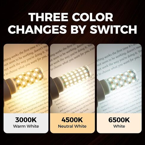 لمبة إضاءة LED من النوع المسمار 7/16 قاعدة بدون وميض 4 وات 40 وات مكافئة - تناسب العديد من لمبة إضاءة ماكينة الخياطة Brother/Singer، استبدل مصباح الهالوجين لماكينة الخياطة 15 وات - #7SCW -2Pack، أبيض دافئ in Kuwait