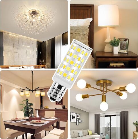 لمبة إضاءة LED من النوع المسمار 7/16 قاعدة بدون وميض 4 وات 40 وات مكافئة - تناسب العديد من لمبة إضاءة ماكينة الخياطة Brother/Singer، استبدل مصباح الهالوجين لماكينة الخياطة 15 وات - #7SCW -2Pack، أبيض دافئ in Kuwait