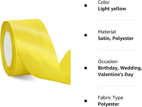 TONIFUL Satin Ribbons White 3 Inch 25 Yard for Gift Wrapping and Crafts in Kuwait