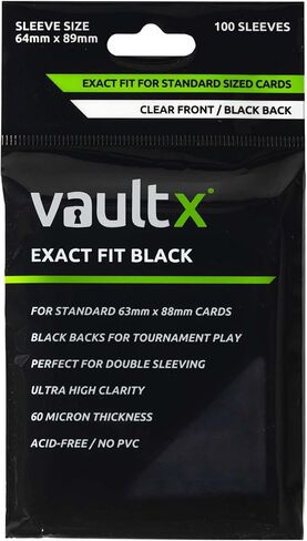 Vault X Exact Fit Inner Sleeves (500 Pack) Clear for Trading Cards in Kuwait