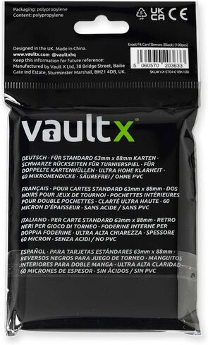 Vault X Exact Fit Inner Sleeves (500 Pack) Clear for Trading Cards in Kuwait