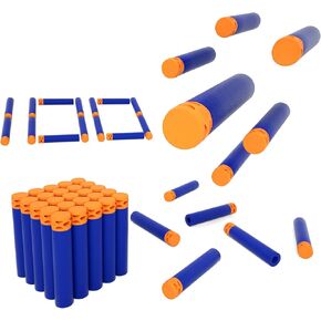 BOROLA 100Pcs Hollow Out Soft Foam Refill Waffle Darts Compatible for Nerf Elite Series Blasters
