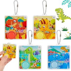 Chalyna 4 Pieces Handheld Water Games Water Ring Mini Toys Multi Color Ring Toss Game Without Water Road Trip Travel Toys for Party Favors Goody Bag Fillers Retro Pastime (Unicorn Pattern)