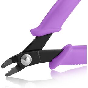 SPEEDWOX Bead Crimping Pliers Jewelry Crimper Plier for Beading Micro Tube Beads Crimper Micro Crimping Pliers Bent 2 holes Multi Use DIY Jewelry Craft Beading Hobby for 2mm-3mm Beads and Tubes
