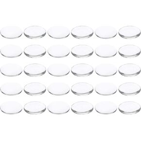 PATIKIL Transparent Glass Cabochons, Oval Glass Dome Tiles for Photo Pendant Jewelry Making