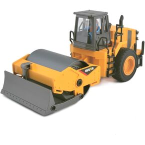 1/35 Scale Diecast Road Roller Toys Metal Engineering Road Planer Vehicle Truck Toy Construction Vehicles Model for Kids (1:35 Road Roller)