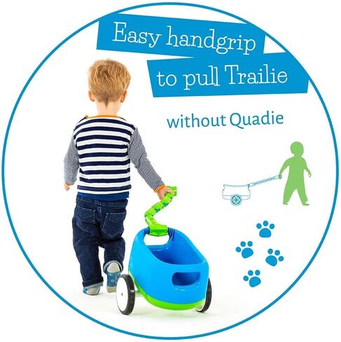 Chillafish Quadie: عربة ركوب مستقرة ذات 4 عجلات "Grow-with-Me"، 3 أوضاع للمقعد مع تخزين ملفات تعريف الارتباط في المقعد، عجلات صامتة لا تترك علامات وملصقات مخصصة، للأعمار من 1 إلى 3 سنوات، وردي in Saudi Arabia