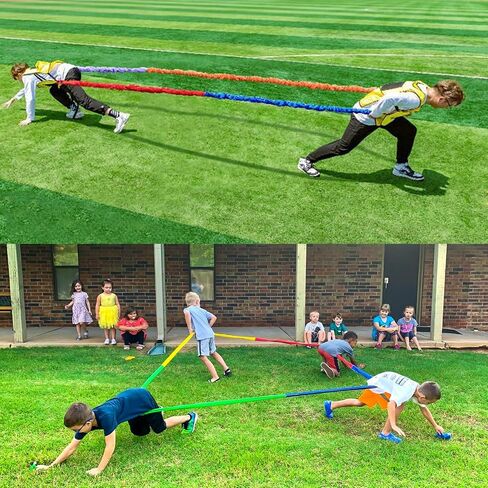 18ft Elastic Fleece Cooperative Stretchy Band Integrations Dynamic Movement Exercise Latex Creative Prop for Group Activities Special Needs Large Motor Coordination in Kuwait
