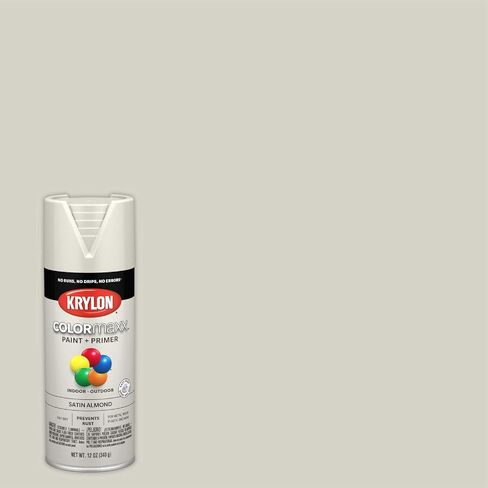 طلاء بخاخ وبرايمر COLORmaxx K05545007 من كريلون للاستخدام الداخلي والخارجي، أبيض لامع 12 أونصة (عبوة من قطعة واحدة) in Kuwait