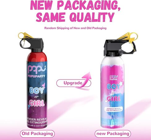POPUPARTY 2 Pack Pink & Blue Gender Reveal Fire Extinguisher Color Blaster in Kuwait