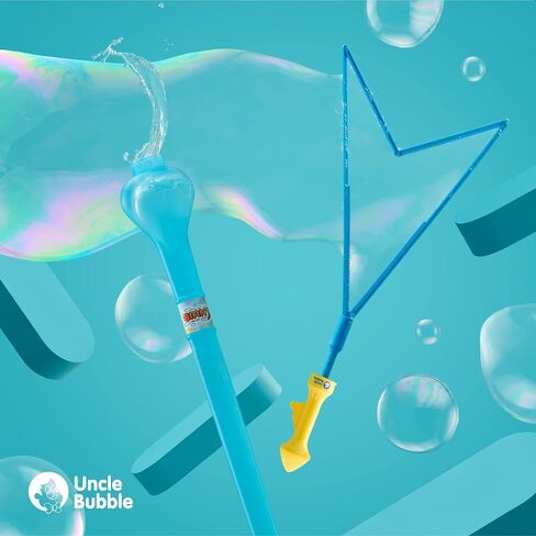 Uncle Bubble 2 Sets Giant Bubble Wands - Includes 2 Big Bubble Sword and 8oz Uncle Bubble Ultra Bubble Solution in Saudi Arabia